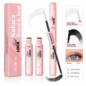 KALUCS 2-in-1 Lash Bond & Seal Glue – 72H Strong Hold Waterproof Eyelash Adhesive for DIY Cluster Lash Extensions