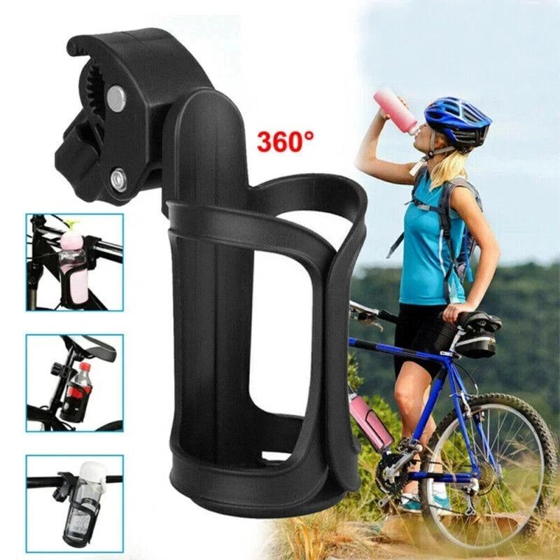 Bike Bicycle Cup Holder, Water Bottle Holders, Universal 360 Degrees Rotation Cup Holder for Bicycle, , Scooter, Walker, , Bottle Holders for Adults