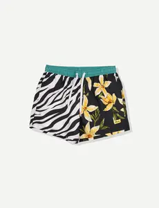 Flower Zebra Swim Short