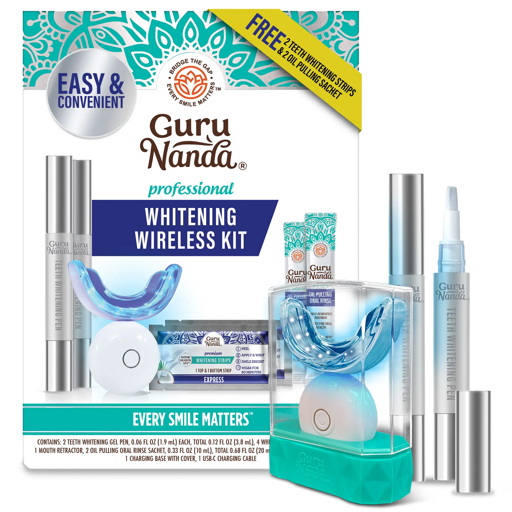 GuruNanda Professional Whitening Wireless Kit