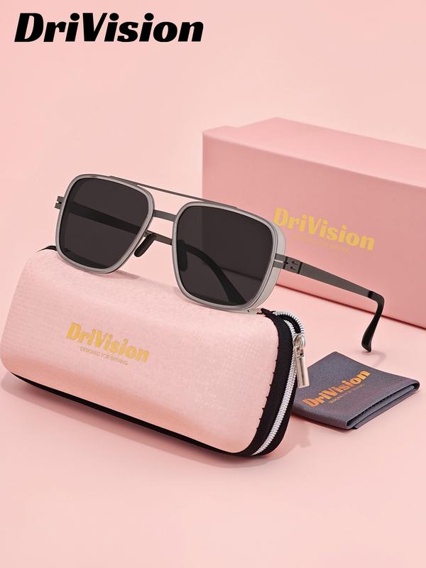 Drivision Unisex High-End Full Frame Sunglasses, Outdoor Sports Golf Polarized Sun Glasses Uv400, Casual Style All Seasons