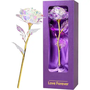 Rainbow Rose Gift for Her – Artificial Flower Keepsake for Birthday, Anniversary, Mother’s Day & Special Occasions