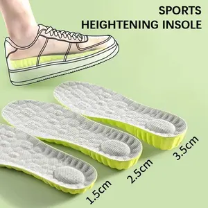 High-Quality Shock Absorbing Insoles, Height Boosting Shoe Inserts, 1.5cm/2.5cm/3.5cm, Inner Heel Lifters, 1 Pair