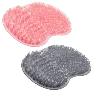 2 PCS Shower Foot Scrubber Mat with Non-Slip Suction Cups,Foot Scrubber in Shower Men & Women,Improve Circulation Beauty Exfoliate Smooth Achy