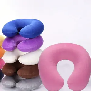 Travel Pillow Neck Support, Airplane Car Home Office Pillow, Portable U-Shaped Pillow with Button and Soft Cover, Suitable for Students Adults