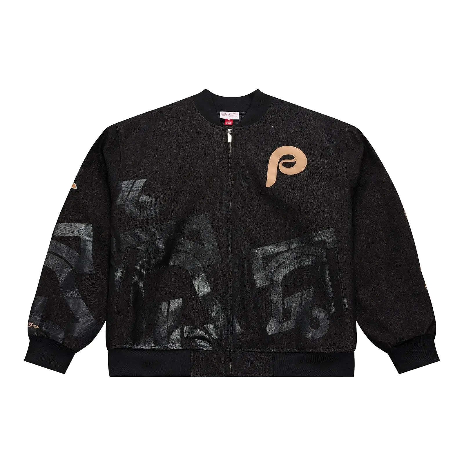 Philadelphia Phillies 1976 MLB All-Star Game Black Denim Full-Zip Jacket Throwback Outerwear Vintage Fan Gear Mitchell & Ness