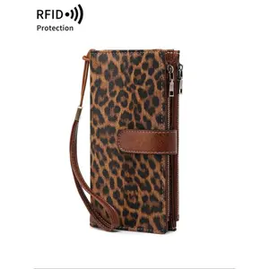 2026 NEW Women's Fashion Leopard Pattern Zipper Long Wallet Casual Versatile Trendy All-Match Exquisite Birthday Christmas Valentine's Day Gift TikTokShop