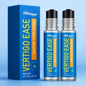 Buy 1 Get 1 Free,Vertigo Ease Aromatherapy Roll-on-Essential Oils for Dizziness&Nausea-Marigold,Peppermint-10ml natural aroma soothing relieve Relief Topical Skin massage cream joint relief gentle ingredient body soothe comfort Calming Care calmante