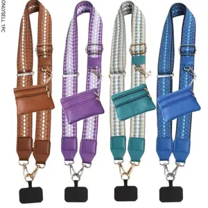 Retro-Style Phone Strap & Backpack Strap, Adjustable Multi-Functional Design, Wallet Compartment Included, Perfect Gift Idea, Crossbody Phone Strap