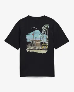 Express Classic Fit Cotton Lifeguard Tower Graphic T-Shirt