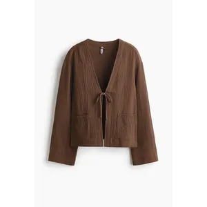 H&M Tie-front muslin jacket