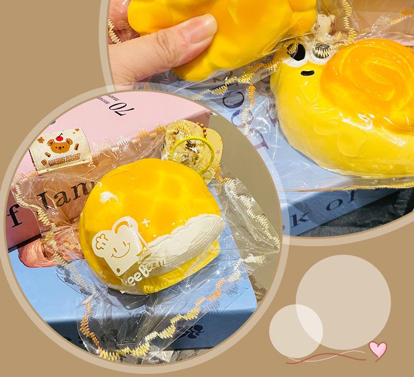 Viral Hit High-Quality Bakery Moldable Fidget Toy with Squeeze Feature, Ideal for Play and Relaxation Giant Cheese Squishy | Non-Rebound & Slow Rebound Fidget Toy | Viral ASMR Stress Ball