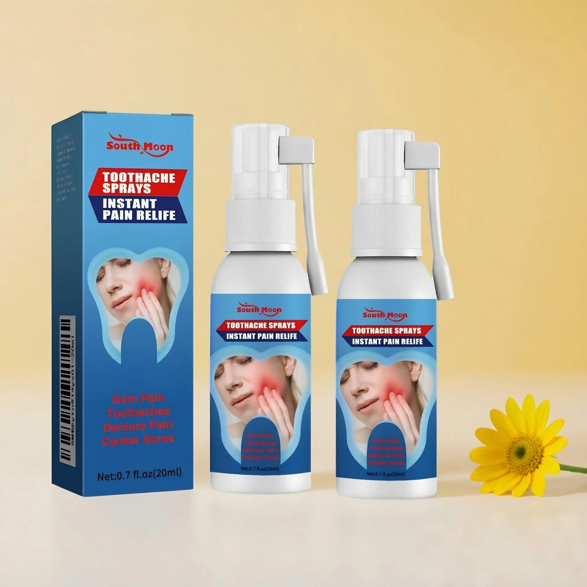 2PCS Oral Care Spray - Quick-acting Toothache Relief, Prevents Tooth Decay, Reduces Gum Swelling, Gentle Daily Oral Care Solution Cleansing Inflammation