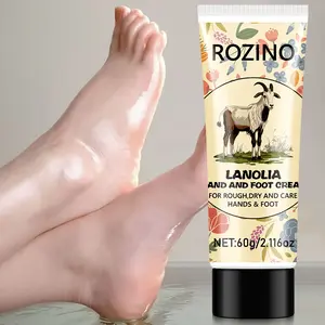60g Lanolin Hand and Foot Cream, For Rough and Dry Hands & Feet, Rich in Lanolin, Deeply Nourishes and Moisturizes, Repairs Hand and Foot Skin, Making Hands and Feet Smooth and Delicate