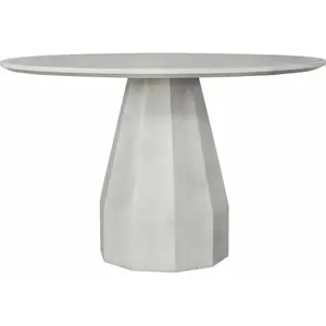 47 Outdoor Dining Table Antique White Concrete