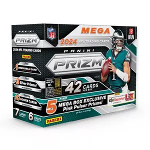 2024 Panini Prizm Mega Box Football *Pink Pulsar* Find Rookie QBs Jayden Daniels Bo Nix JJ McCarthy