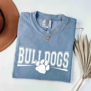 Comfort Colors Vintage Bulldogs T-Shirt, Bulldogs Game Day Tshirt, Bulldogs Mascot Tee, Teacher Gameday Tshirt, Bulldog Tailgate Football Mama - TrendWear USA