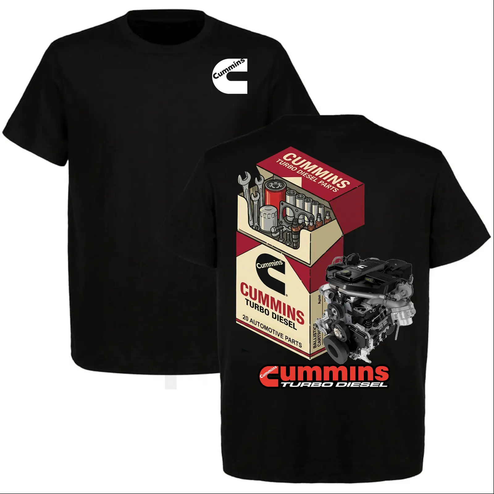 Cummins Turbo Diesel 'Powering the Future' Graphic T-shirt, Diesel Power Shirt, Perfect For Diesel Truck Enthusiast