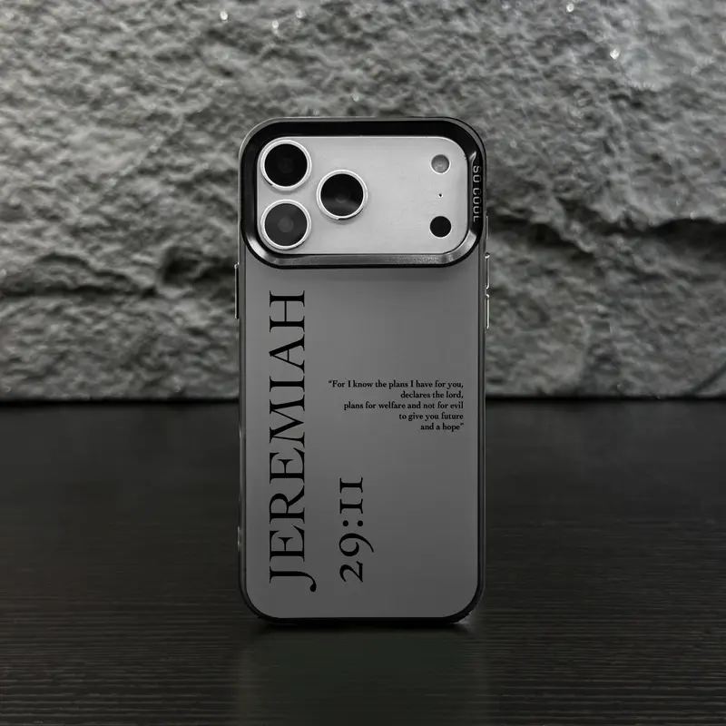 Customize iPhone & Galaxy Phone Case, Jeremiah 29:11 IMD Laser Crafted, Military-Grade Christian Case with Drop & Scratch Resistance, Compatible with iPhone 17 Air 16 15 14 Plus 13 12 11 Pro Max XR XS & S26 S25 S24 S23 S22 S21-ZQ110, Acces