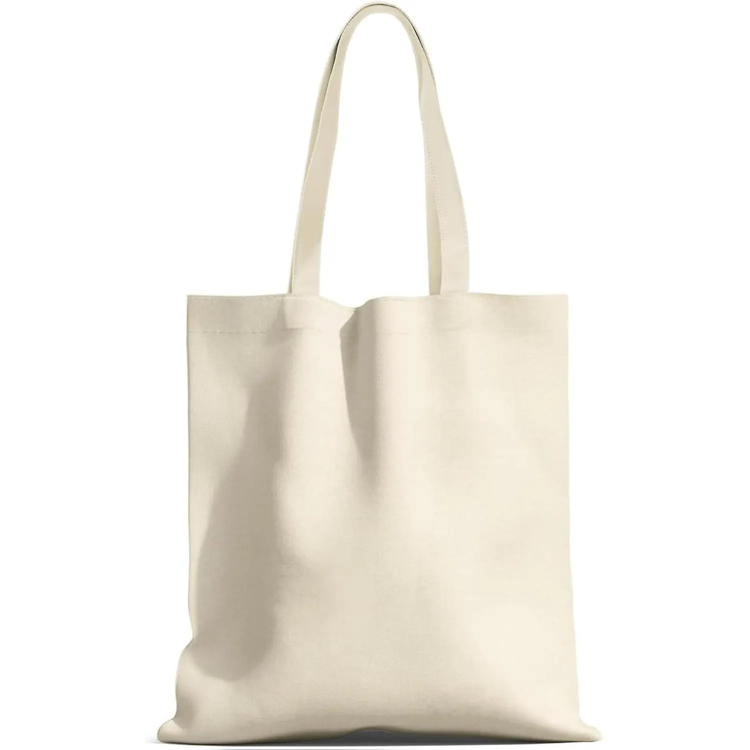Women's Canvas Tote Bags, 14x15in Premium Reusable Double-Handle Bags, 55lbs Load Capacity, Machine Washable, Basic Casual Minimalist for Shopping Work DIY Gift-Giving