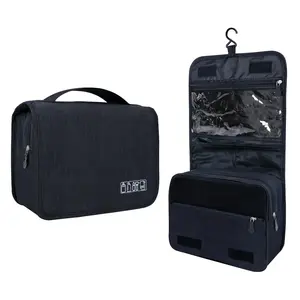 [New Deal] Toiletry Bag with Hanging Hook for Men and Women - Waterproof Travel Cosmetic Bag for Brushes Set