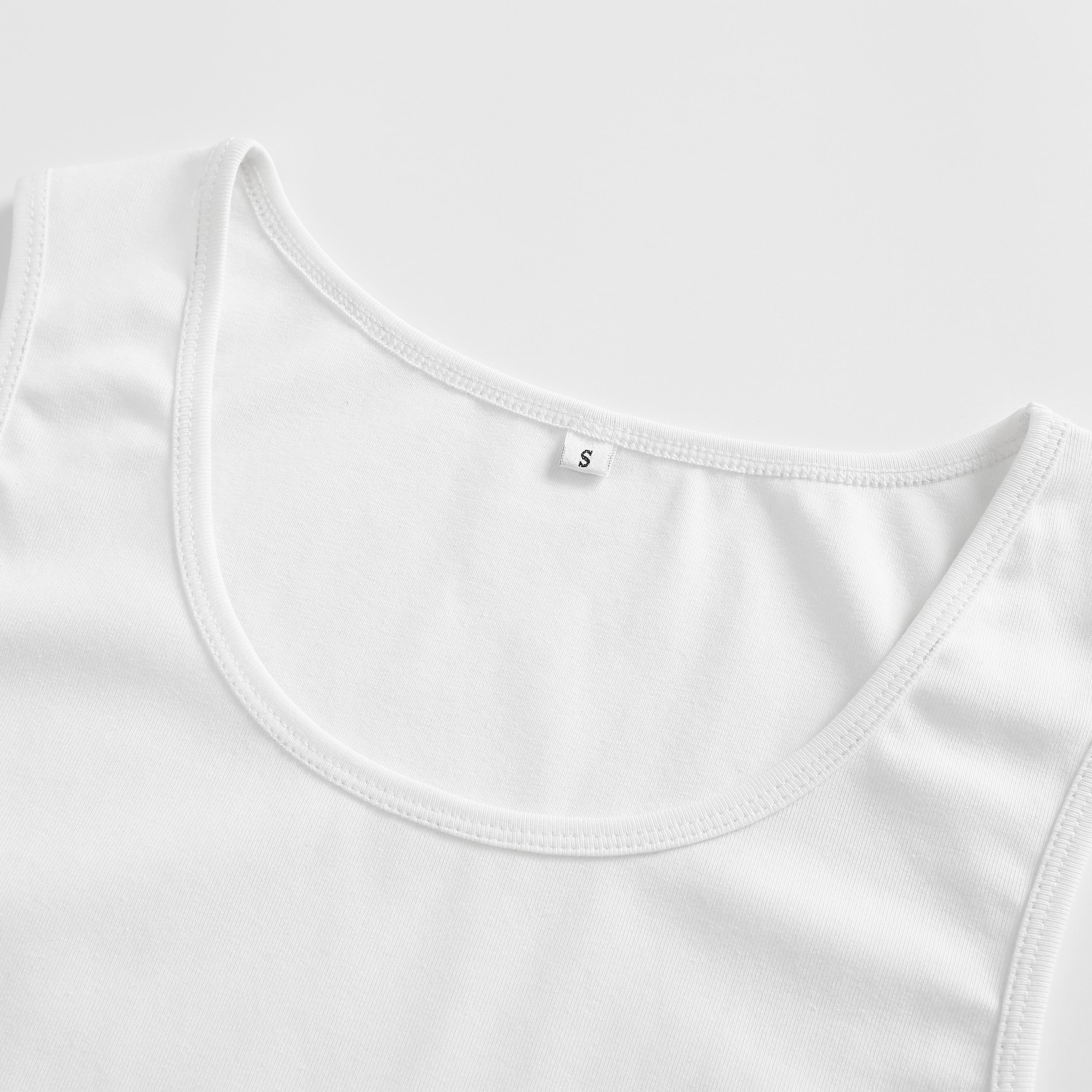 Men’s summer sleeveless sports tank top with cotton blend, high elasticity, moisture-wicking and breathable, wrinkle-resistant and comfortable