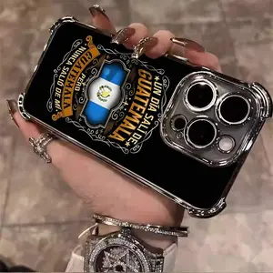 One day I set out from Guatemala Suitable for Aesthetic Electroplated TPU Casing For iphone 17 16 15 14 13 12 11 PROMAX PLUS AIR Four Corners Anti-Fall Transparent Casual Soft Silicone Phone Cases Perfect Gift for Women's.QXA364