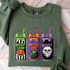 Cute Witchy Sweatshirt – Witches Brew Alani Halloween Pullover, Cozy Fall Crewneck, Perfect Spooky Season Gift