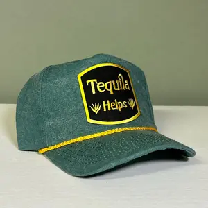 Vintage style Tequila Helps Funny Trucker Hat