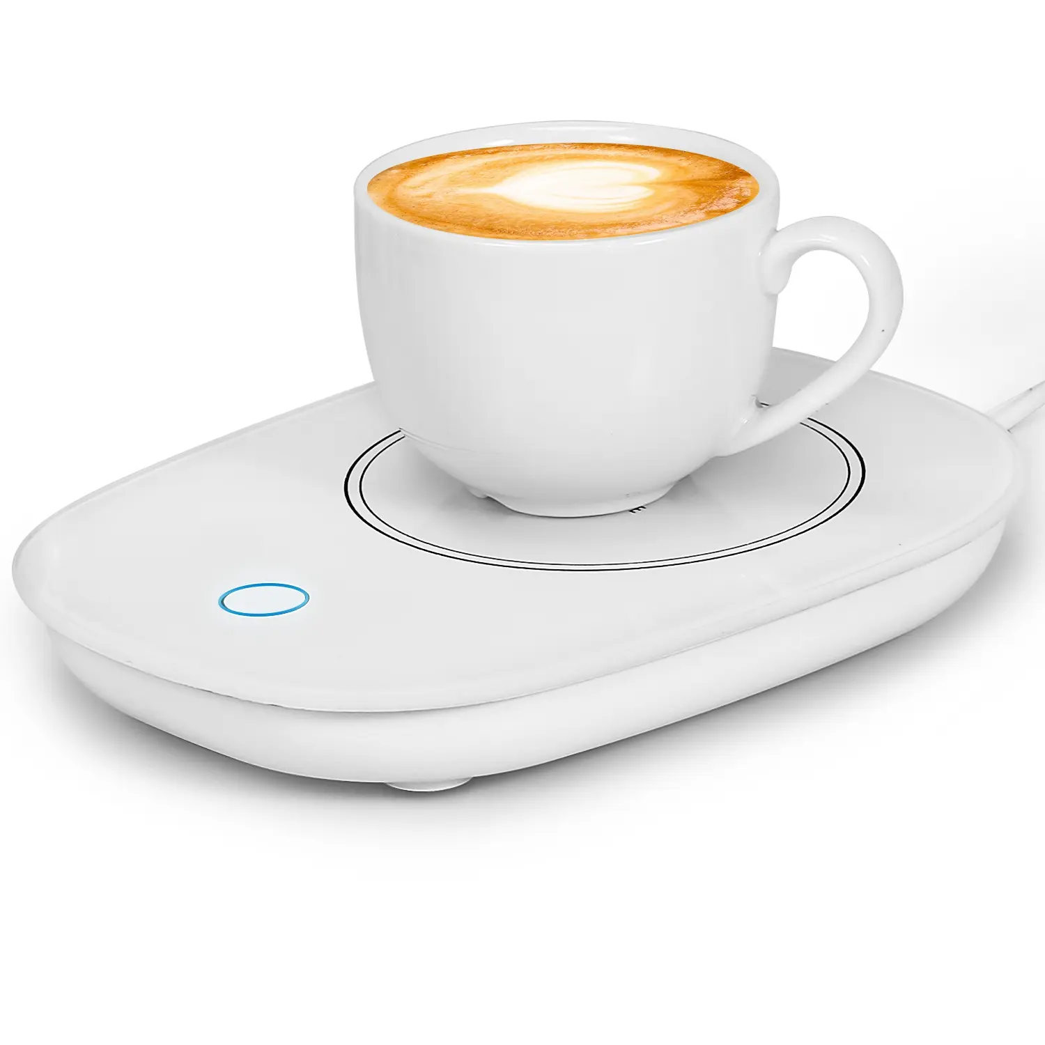 Electric Coffee Mug Warmer with Auto Shut-Off, Desk Beverage Heating Pad for Tea, Milk, Home Office Desktop Drink Warmer, Ideal Gift for Beverage Enthusiasts