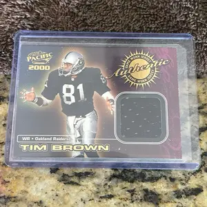 2000 Pacific Authentic Tim Brown Game Worn Jersey  HOF Raiders!