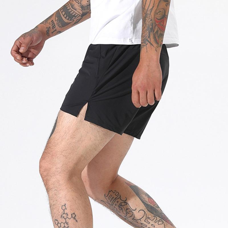 Men's Solid Color Shorts, Lightweight Breathable Summer Elastic Waist Shorts with Side Pockets, Comfy Basic Stretchy Casual Bottoms for Daily Wear, Outdoor, Gym, Running & Workout