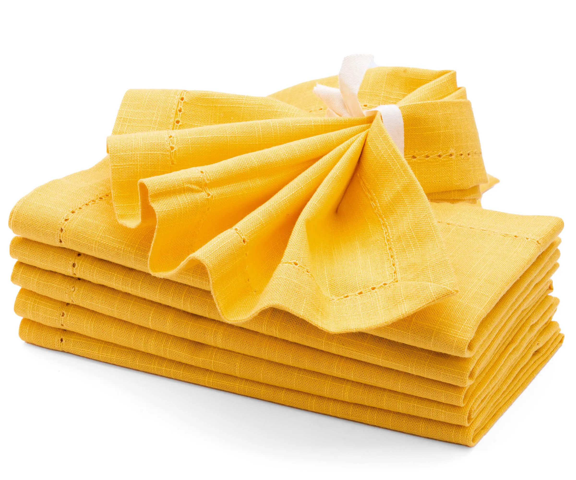 Yellow Hemstitch Napkins Yellow Hemstitch Napkins