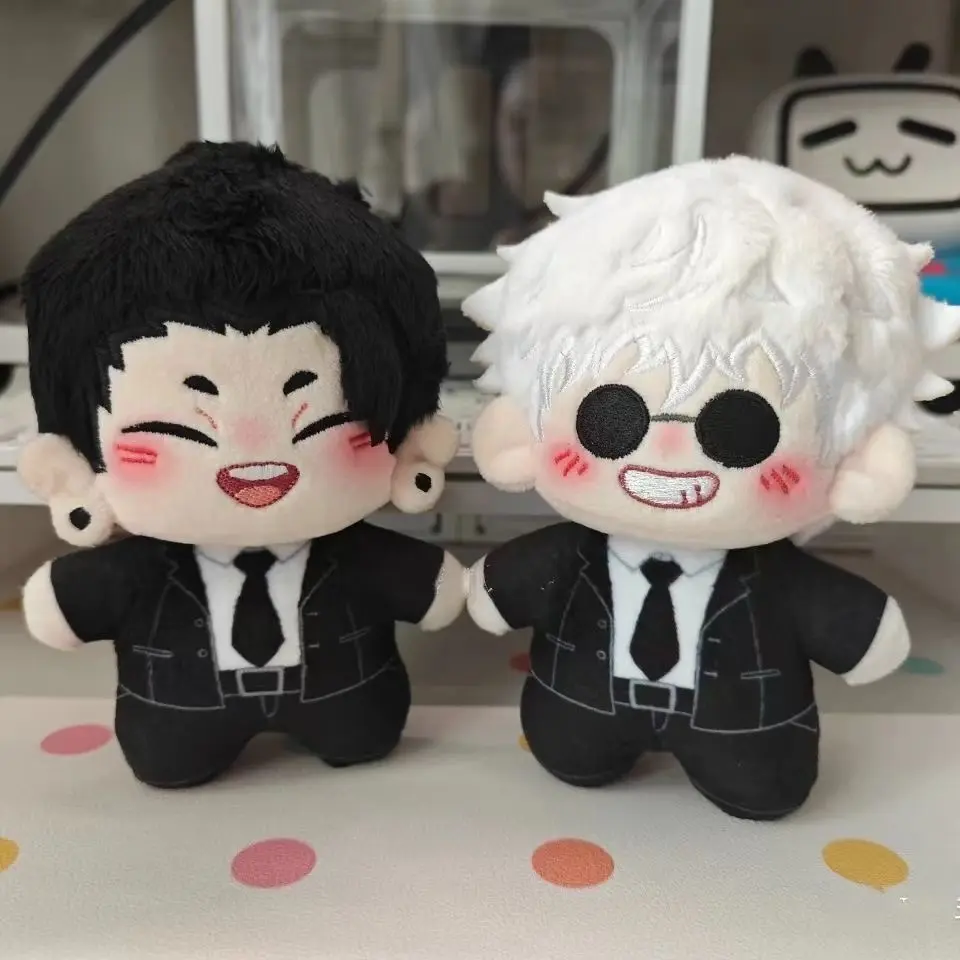 Jujutsu Kaisen Satoru Gojo & Suguru Geto Plush Keychain, Cute Chibi Anime Stuffed Doll, Kawaii Soft Bag Charm, Anime Collectible Pendant, Birthday Gift for Jujutsu Kaisen Anime Fans