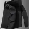 Men's Lightweight Windproof Jacket, Zipper Closure Hooded Design, Polyester Fabric, Casual Outdoor Flight Jacket Fitted, Casual Style Outerwear, Casual Jacket Coat, Casual Outerwears