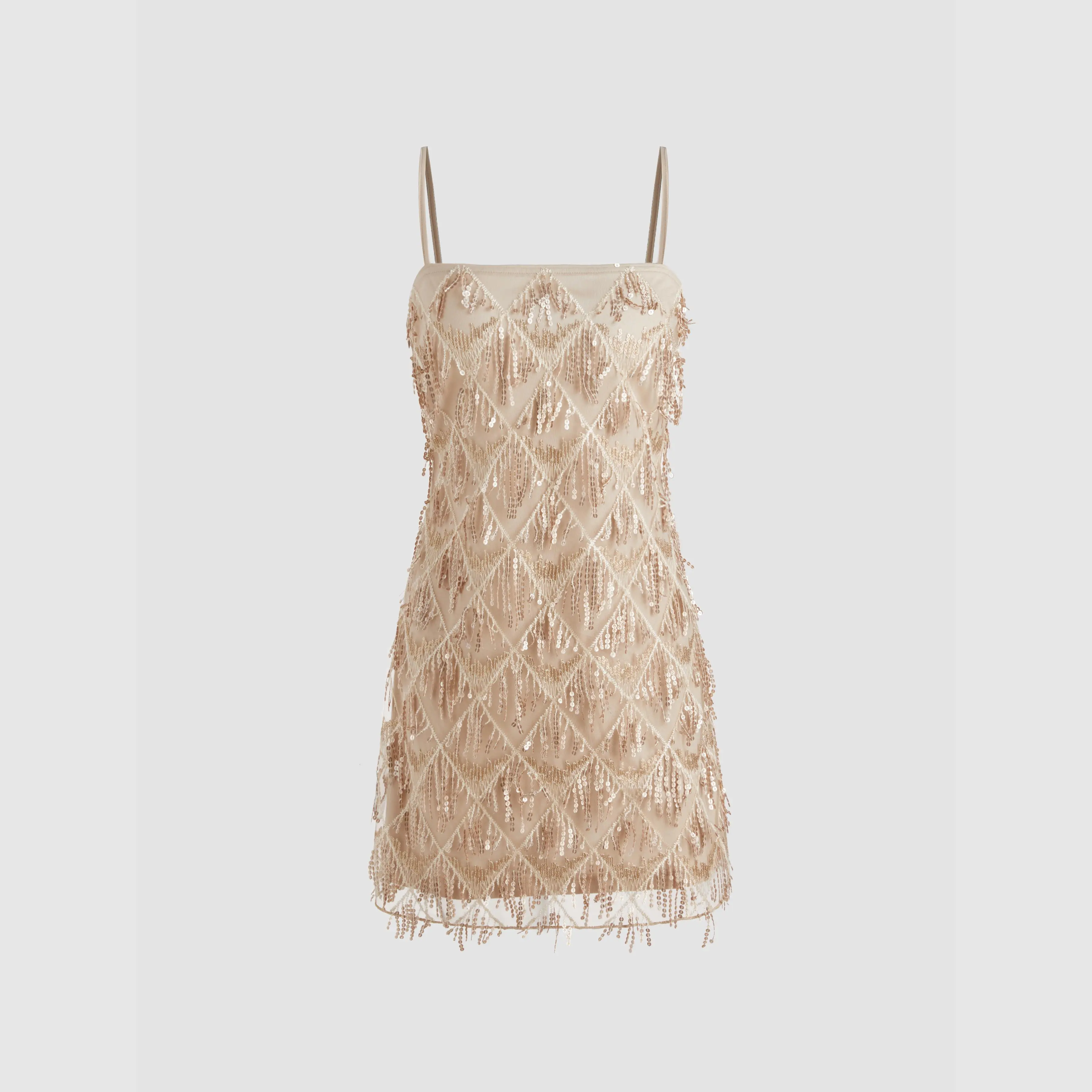 white and gold dress pretty little thing Gold Floral Lace Square Neck Halter Mini Dress
