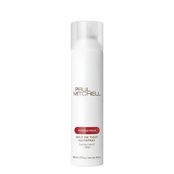 Paul Mitchell Hold Me Tight Hairspray - Fragrance-Infused Lily Scent, Flexible Hold, Lasting Control & Shine, Unisex Haircare Product for All Hair Types, Especially Fine to Medium Hair