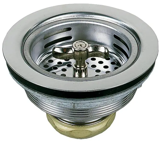 Waxman Consumer Products Group 3-.50in. Spin Lock Basket Sink Strainer Assembly