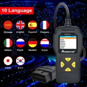 AERMOTOR V200 Pro OBD2 Code Reader, Car OBD2 Scanner Diagnostic Tool, Universal Car Diagnostic Tool, Professional Car Repair Tool