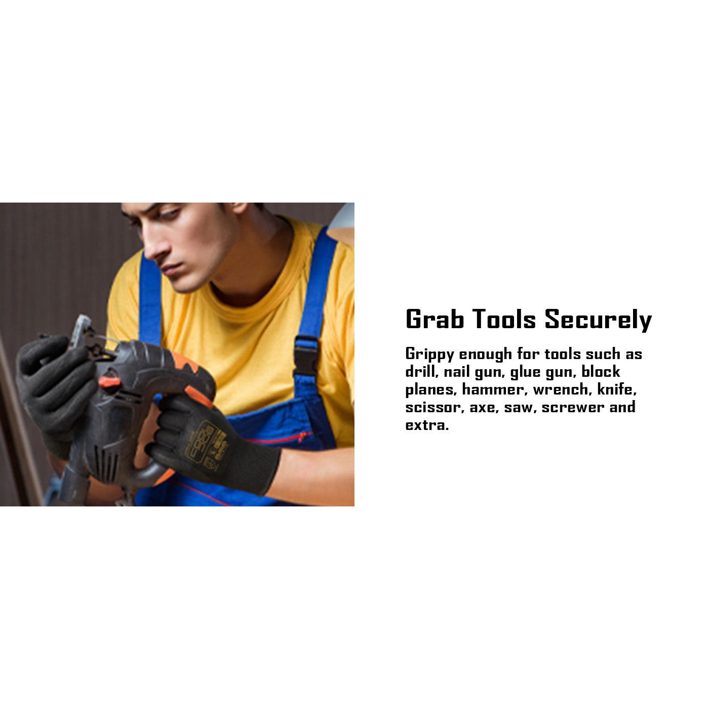 COOLJOB A3 Cut Resistant Safety Work Gloves, Touchscreen, Fishing Gloves(Black)