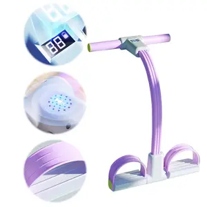 Multifunction Tension Rope 6 Tube Resistance Band Non Slip Exercise Band with Handles Pedal Puller for Fitness Workout