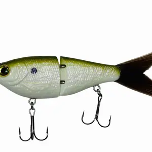 Custom painted Tennessee Shad GLIDE BAIT with Mustad hooks