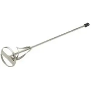 212 MAIN RM771 Model Mud Mixer - 2x24in Ribbon Blades, Plated Steel Construction, Drill Compatible, Variable Speed Tool for Mixing Materials, Paint Mixing