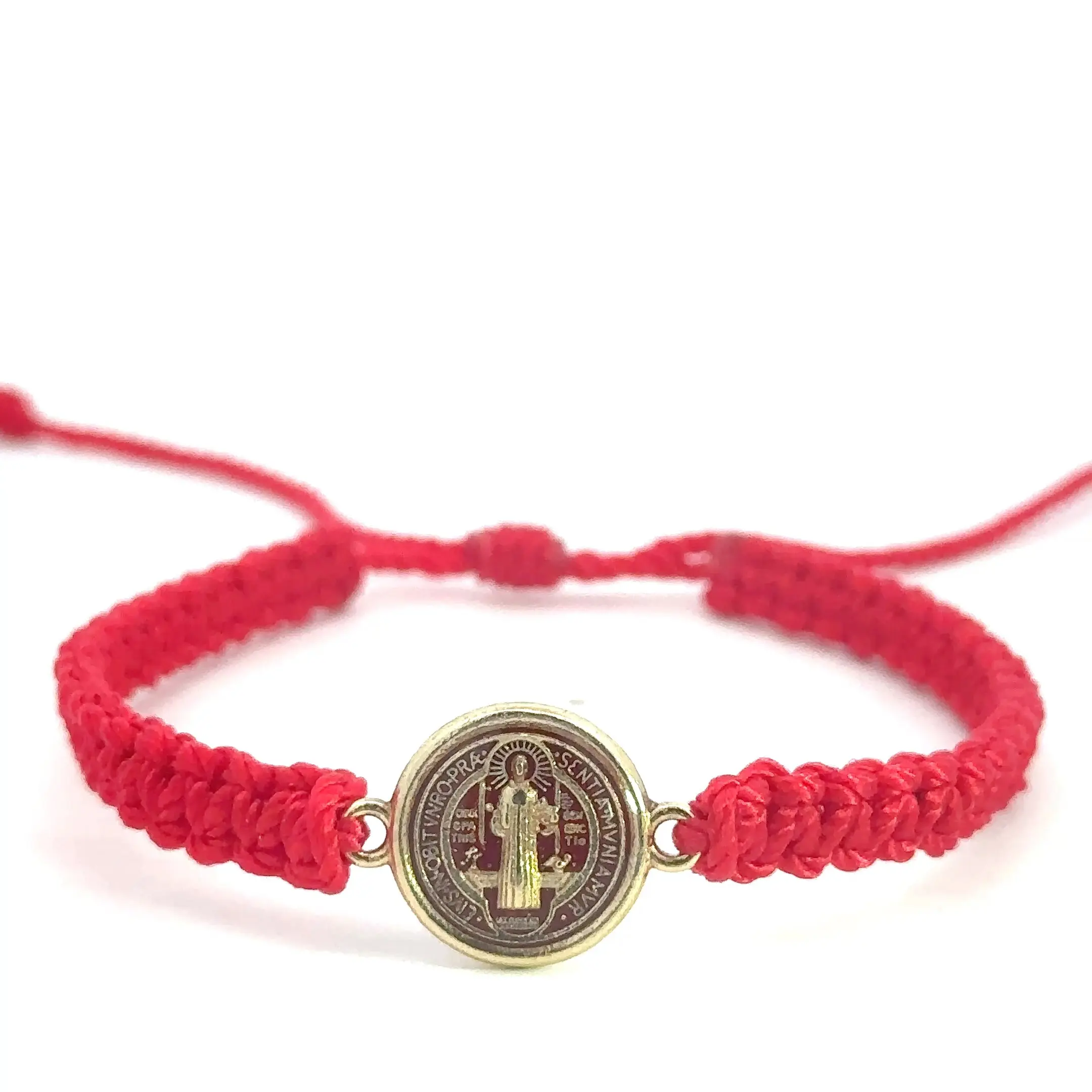 St Benedict Red Handmade Bracelet