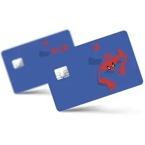 2 Pack  Minimalist Credit Debit Card Sticker Vinyl Decal Skin Superhero