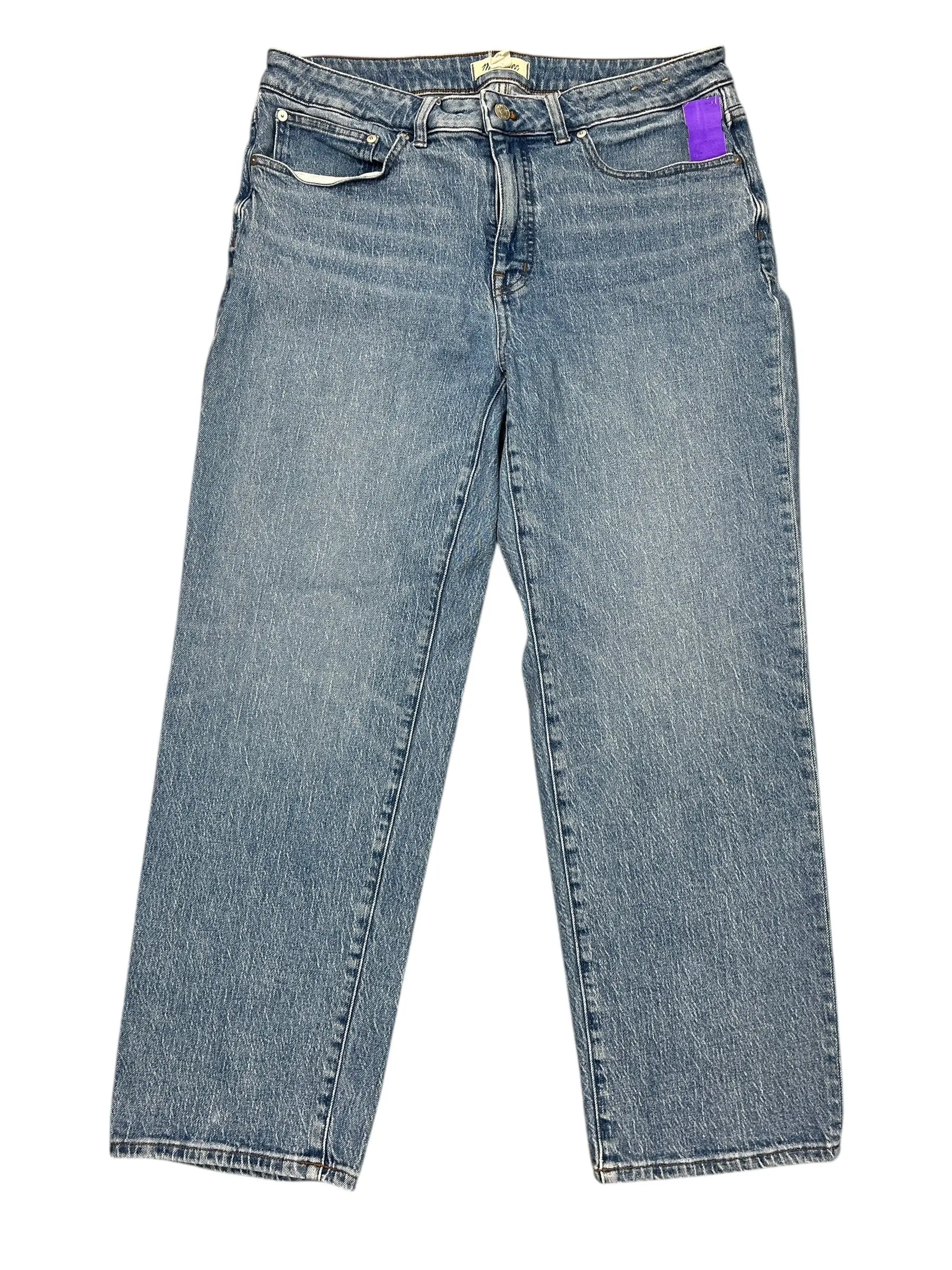 Jeans Straight By Madewell In Blue Denim, Size:14