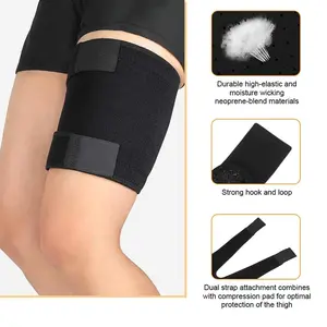 Running Thigh Supporter, Gym Compression Strap, Sports Protection Stabilizer, Unisex, Ideal for Running and Fitness Activities