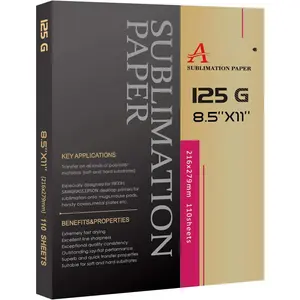 Sublimation Paper 8.5x11 Inch 110 Sheets ONLY Compatible with Sublimation Printer and Sublimation Ink 125g