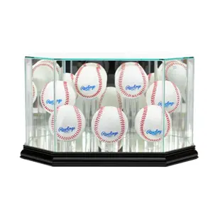 Perfect Cases  Octagon 7 Baseball Display Case- Black
