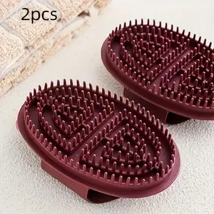 Manual Full Body Gentle Massage Brush Set, Alcohol-Free, No Battery Needed, Dual-Sided Design, Non-Electric Personal Massager Tool, Body Care, Relaxation Aid, 2 Pieces